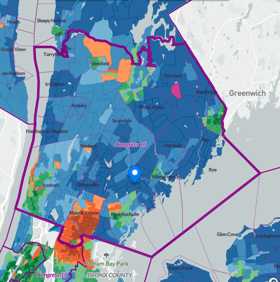 Map of current 16th Congressional District